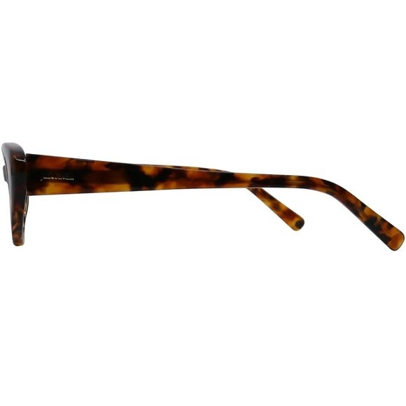 Tortoiseshell Cat Eye Glasses One Size Brown Black - Picture 2 of 4